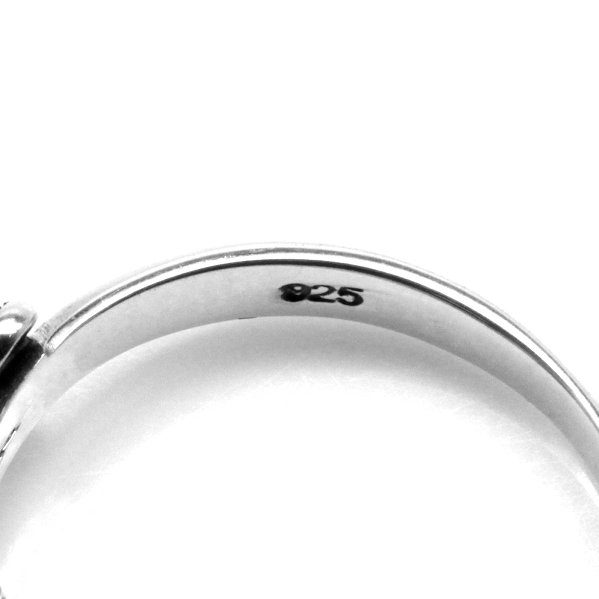 Created Black Onyx 925 Sterling Silver Victorian Style Ring