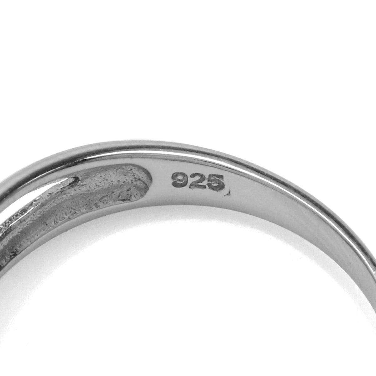 White Gold Plated 925 Sterling Silver Celtic Triquetra Knot Ring - Silvershake-store