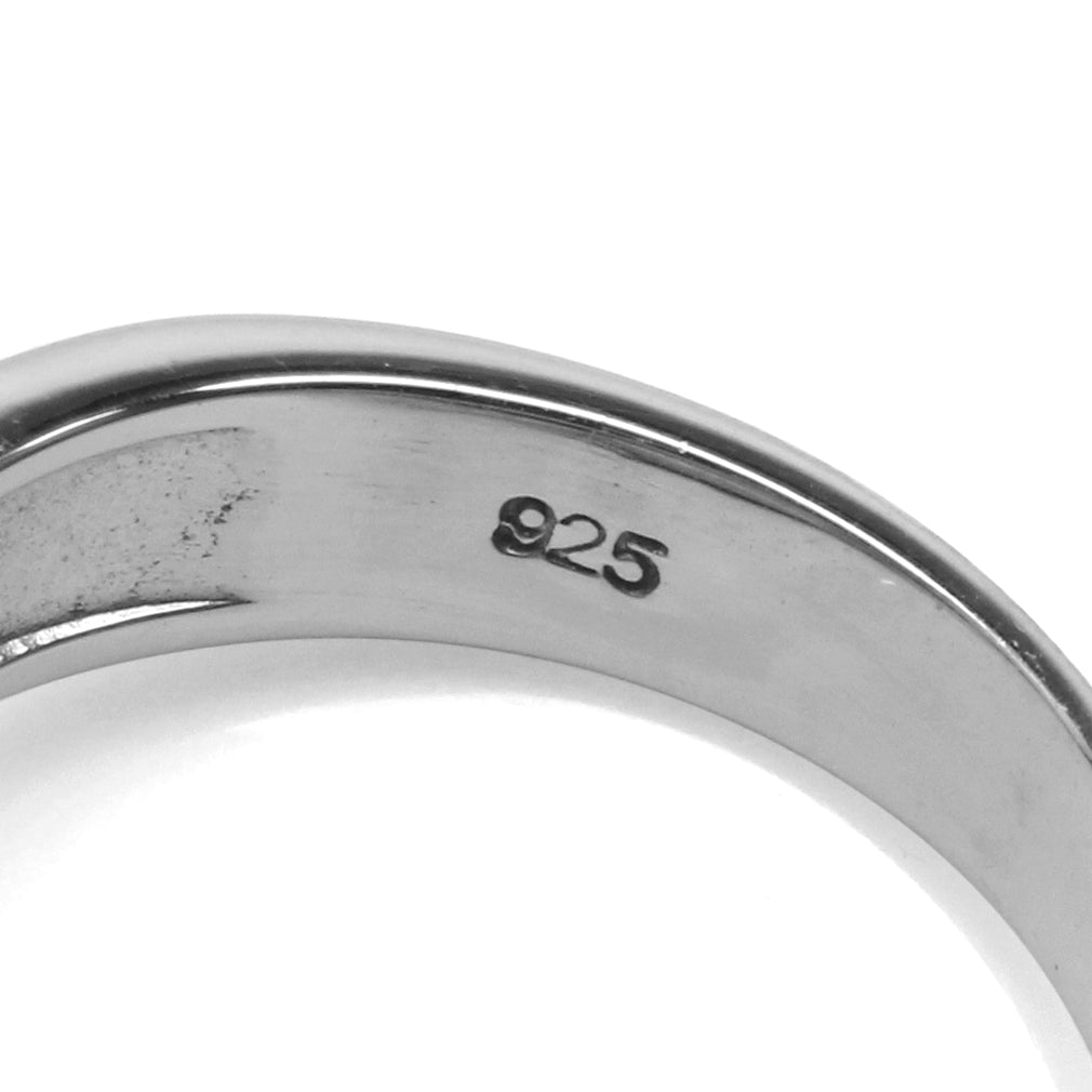 Huge 5.63ct. Natural Emerald Green Agate White Gold Plated 925 Sterling Silver Solitaire Ring - Silvershake-store