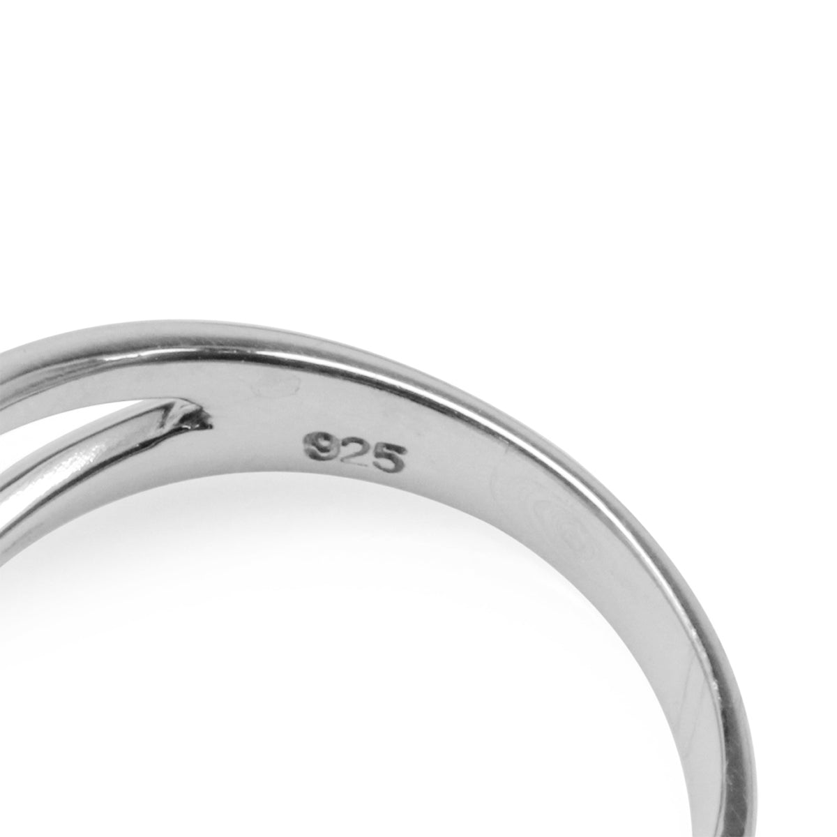 Created Red Coral White Gold Plated 925 Sterling Silver Solitaire Ring - Silvershake-store