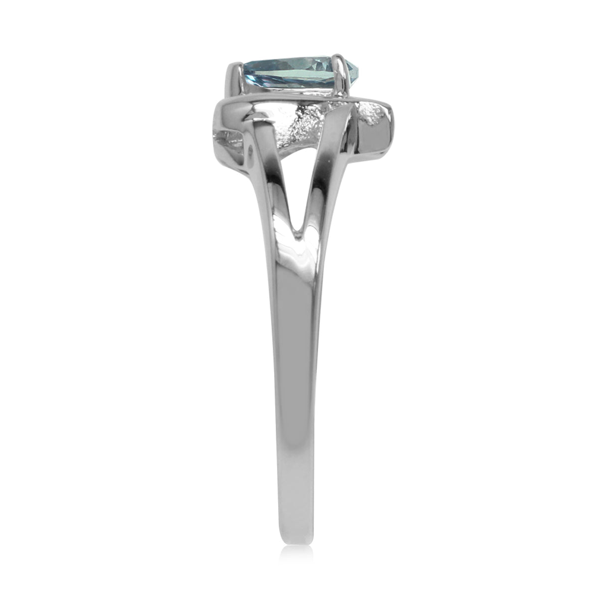 Simulated Color Change Alexandrite 925 Sterling Silver Angel Wings Ring