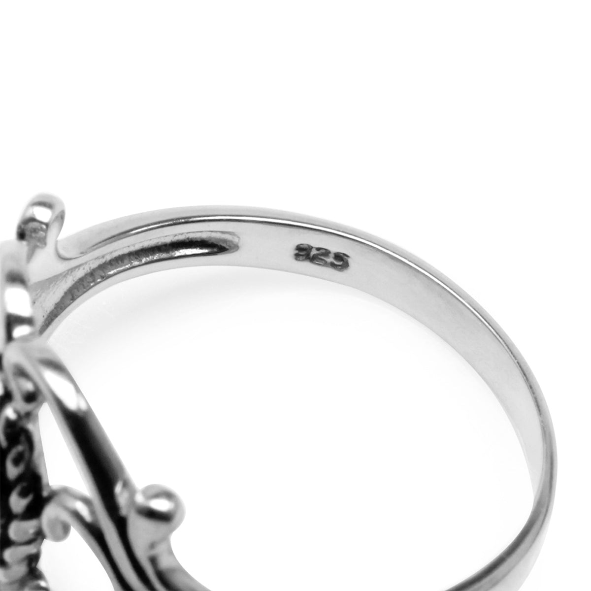 Labradorite 925 Sterling Silver Victorian Style Rope Ring - Silvershake-store
