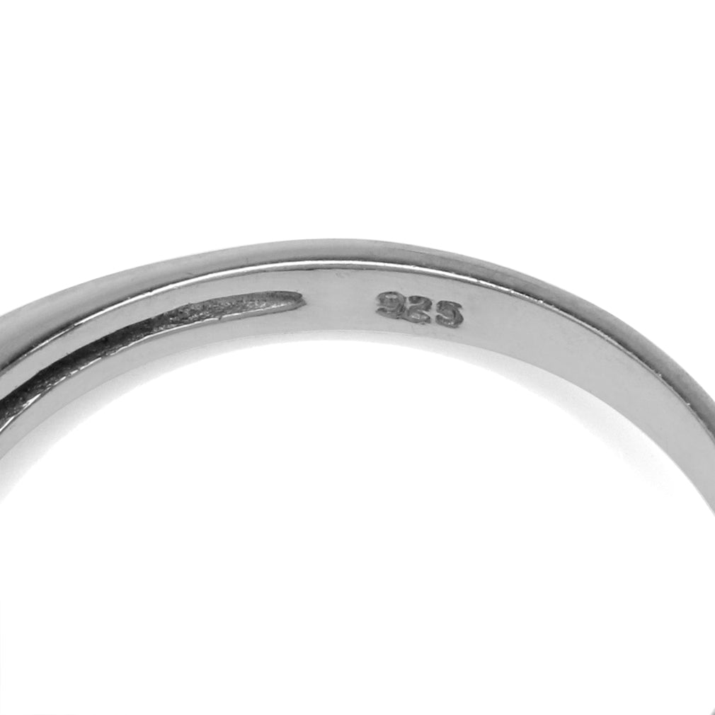 3.98ct. 12X10mm Natural Oval Shape Emerald Green Agate White Gold Plated 925 Sterling Silver Classic Ring - Silvershake-store