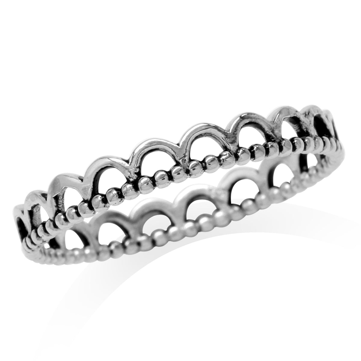 925 Sterling Silver Eternity Band Stack/Stackable Ring silvershake