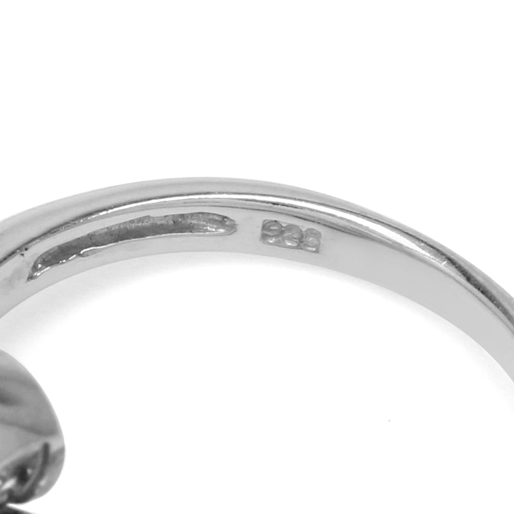 Natural Oval Shape Moonstone 925 Sterling Silver Rope Bypass Ring - Silvershake-store