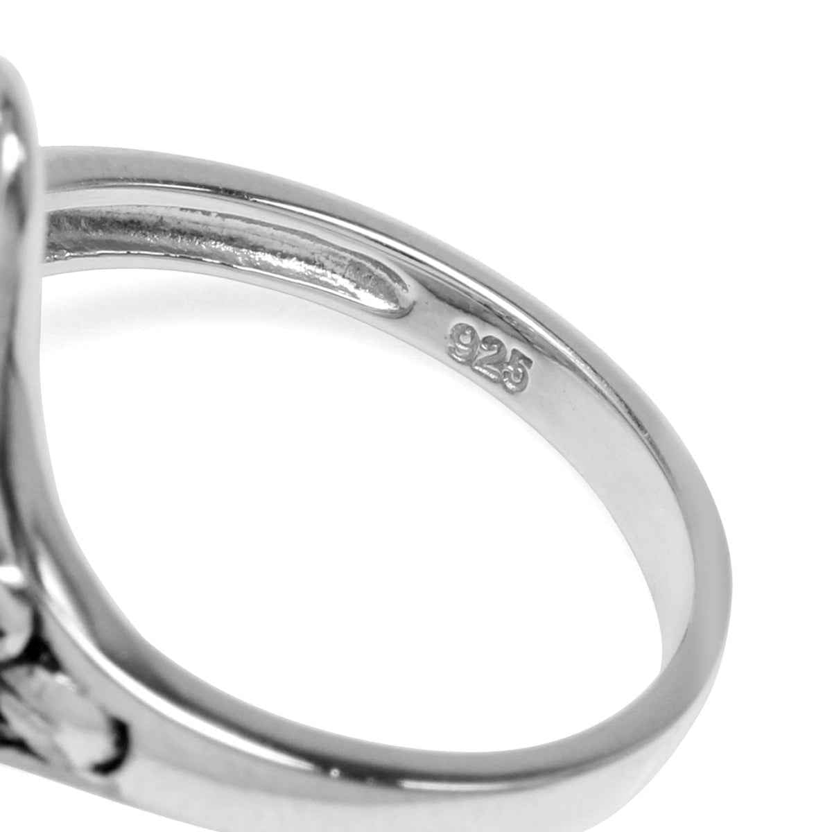 1.24ct. 3 Stone Natural Amethyst 925 Sterling Silver Filigree Ring