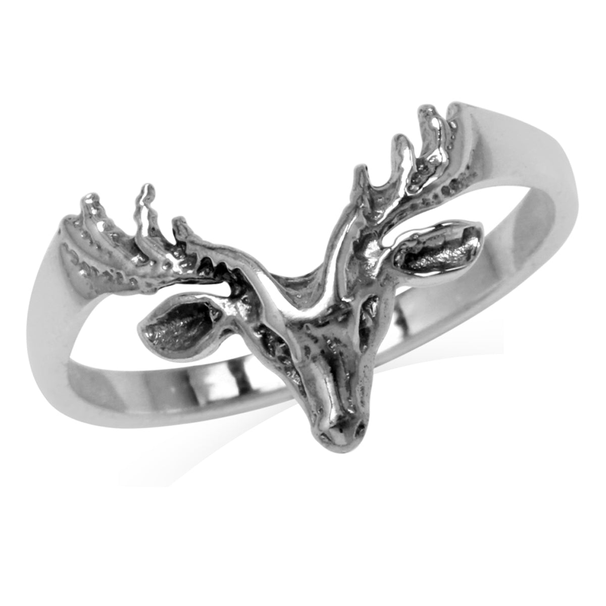 925 Sterling Silver Deer Fashion Casual Ring - Silvershake-store