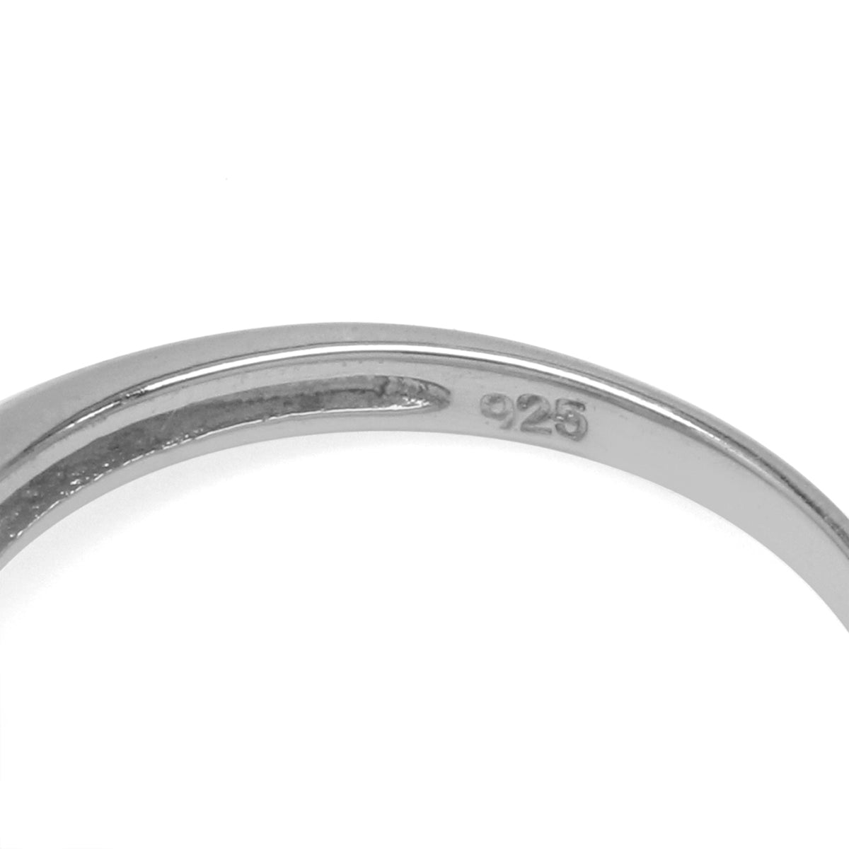 9MM Round Shape Pink Mother of Pearl Shell Inlay White Gold Plated 925 Sterling Silver Scroll / Filigree Swirl Solitaire Ring Jewelry for Women - Silvershake-store