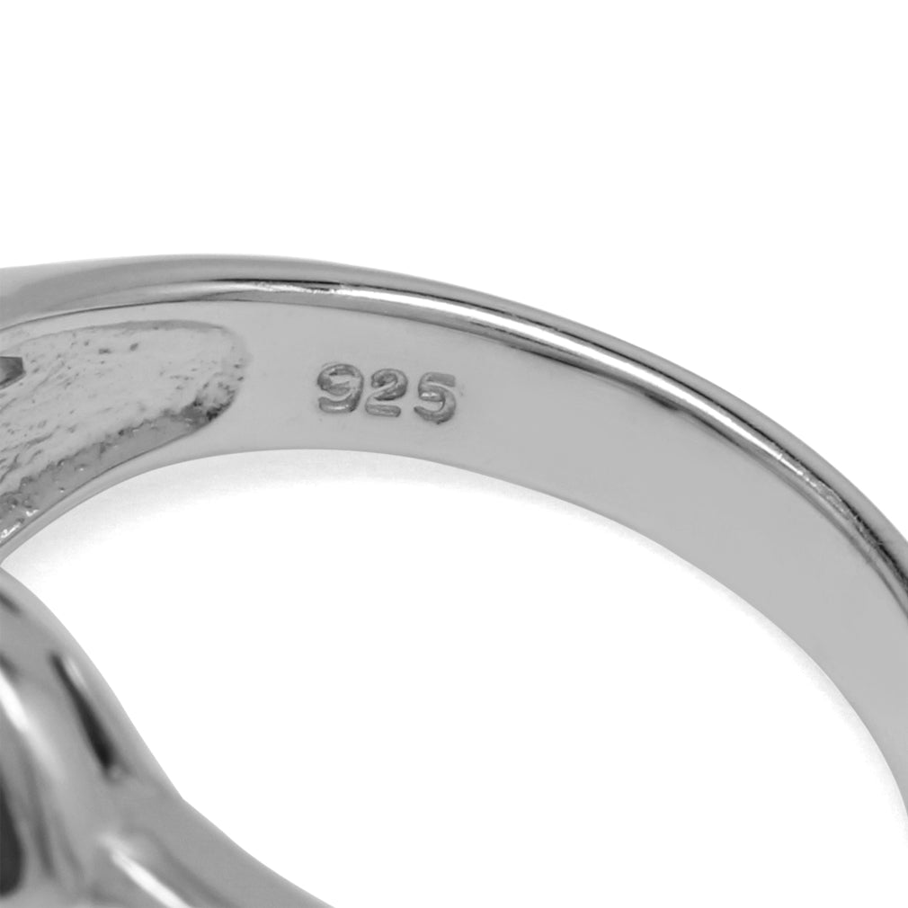 1.59ct. 5 Stone Natural Marquise Shape Peridot 925 Sterling Silver 3 Lines Leaf Ring - Silvershake-store