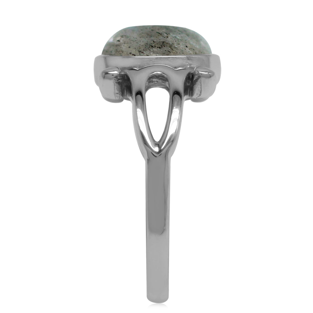 Genuine Labradorite 925 Sterling Silver Victorian Inspired Casual Ring