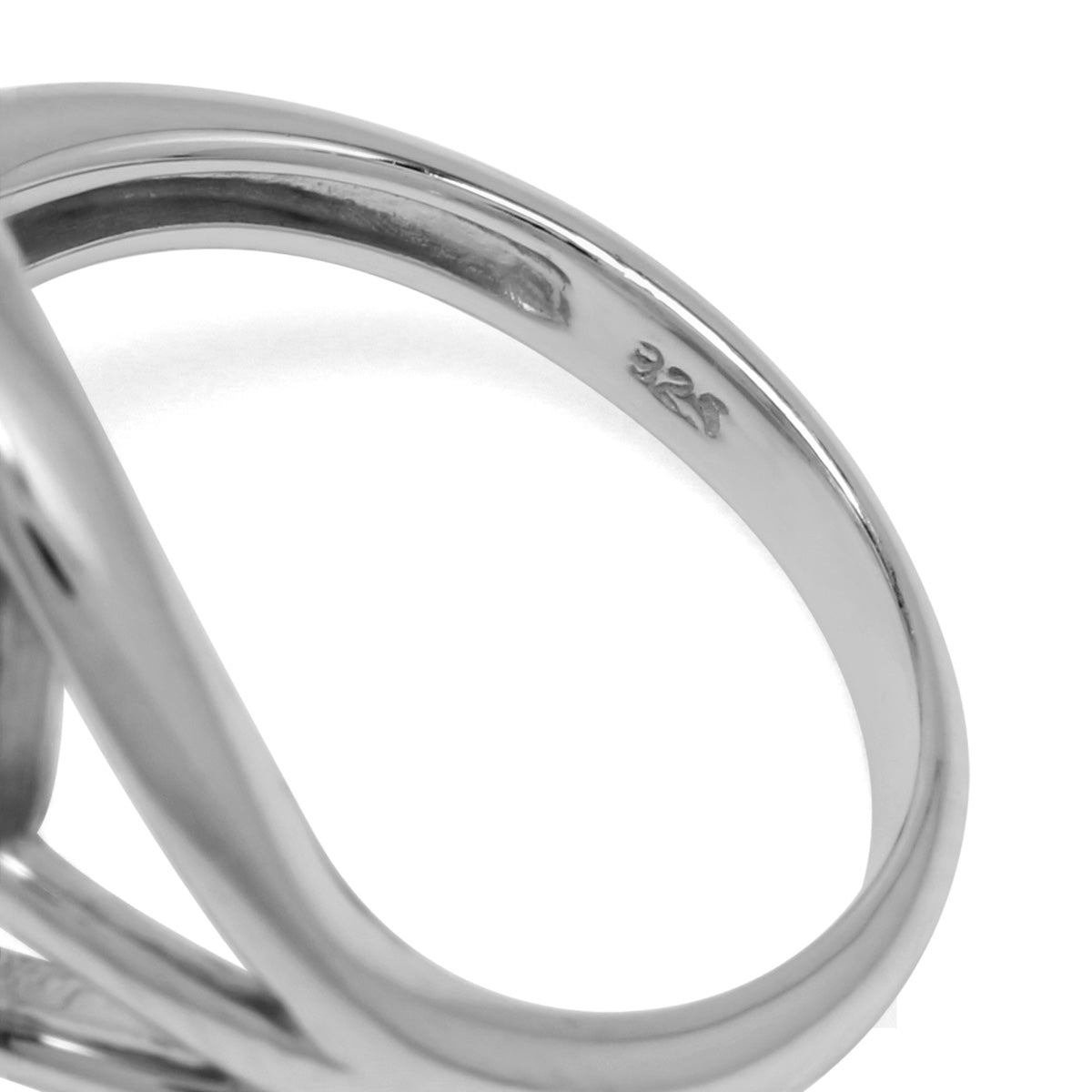 Natural 9x7 MM Black Onyx 925 Sterling Silver Contemporary Swirl Ring