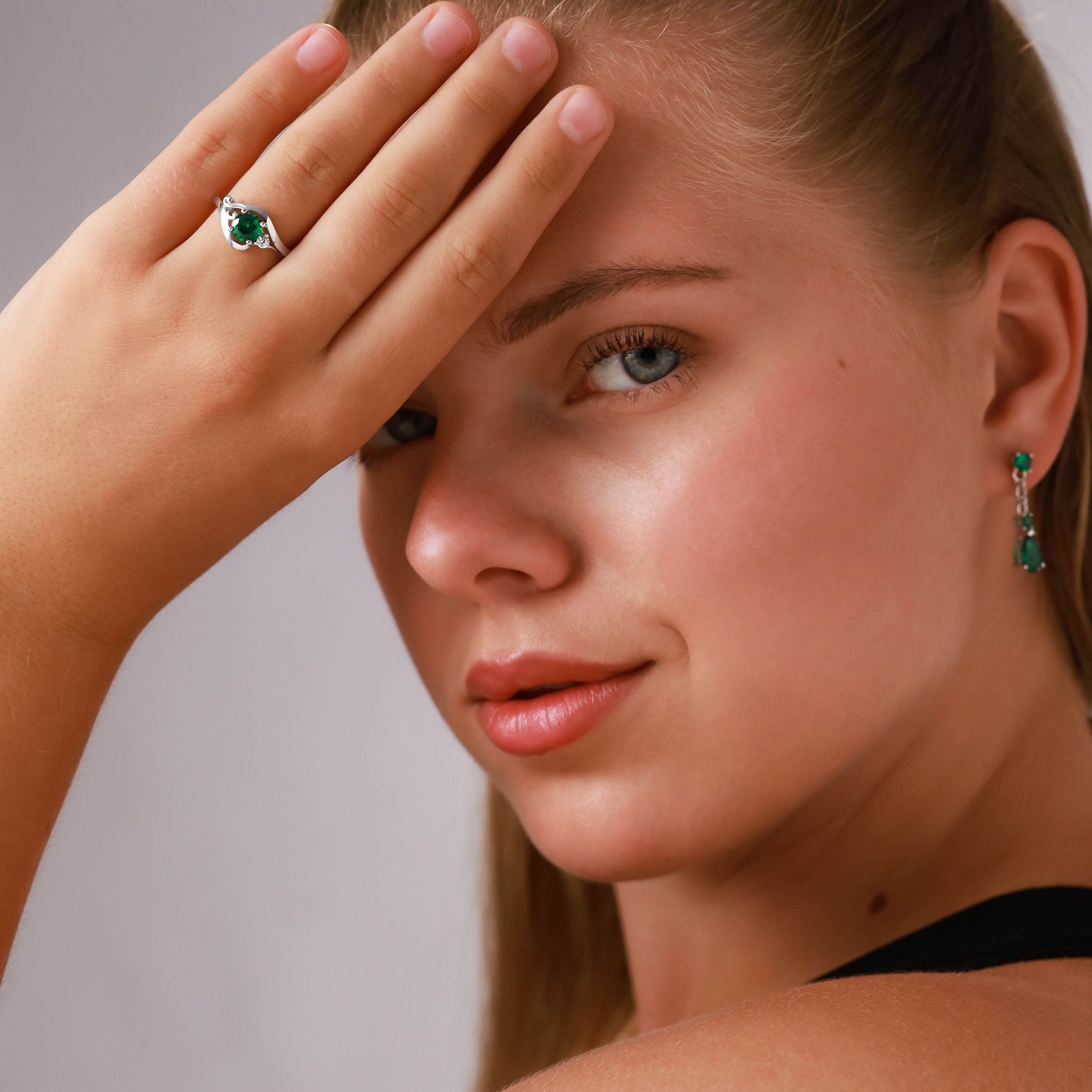 Genuine Paraiba Neon Blue Topaz 925 Sterling Silver Engagement Promise Gemstone Ring  for Women - Silvershake-store