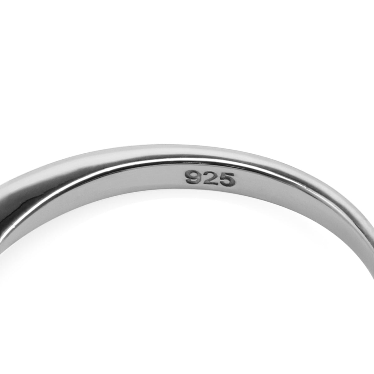 8X6mm Created Oval Shape Blue Sapphire 925 Sterling Silver Engagement Ring September Gemstone Birthstone - Silvershake-store