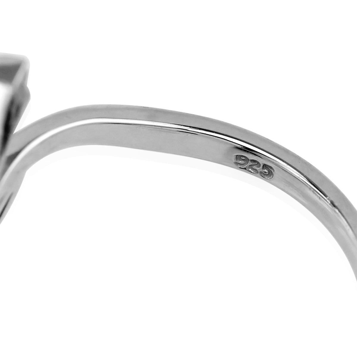 Genuine Yellow Citrine and Blue Topaz White Gold Plated 925 Sterling Silver Tulip Flower Bypass Gemstone Ring Jewelry for Women - Silvershake-store