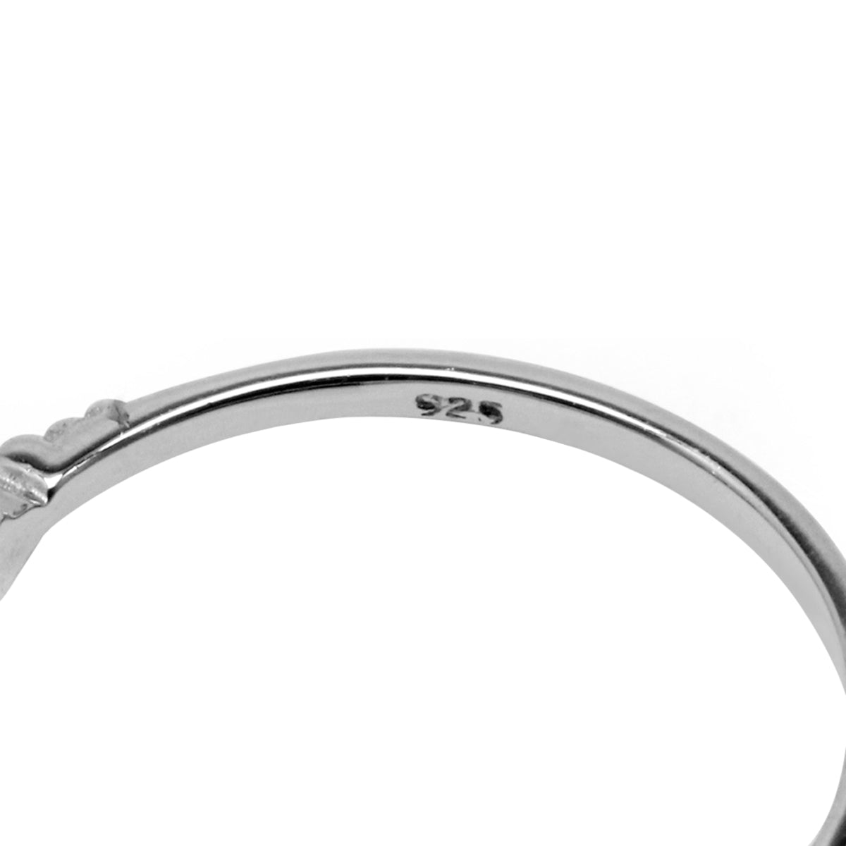 Petite Cubic Zirconia White Gold Plated 925 Sterling Silver Minimalist Stack Stackable Promise Ring Jewelry for Women - Silvershake-store