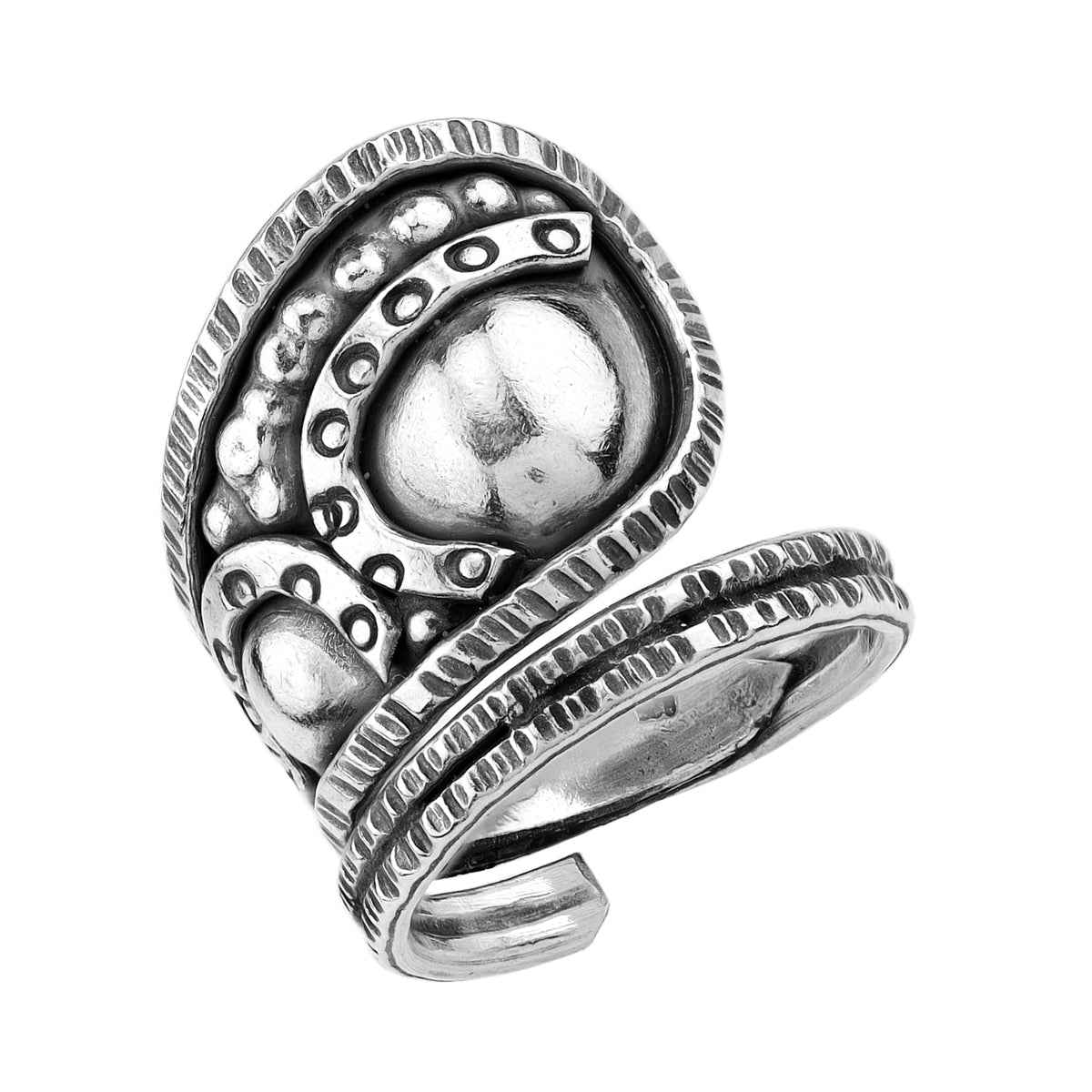 Handmade 925 Sterling Silver Bali / Balinese Vintage Inspired Tribal Ring