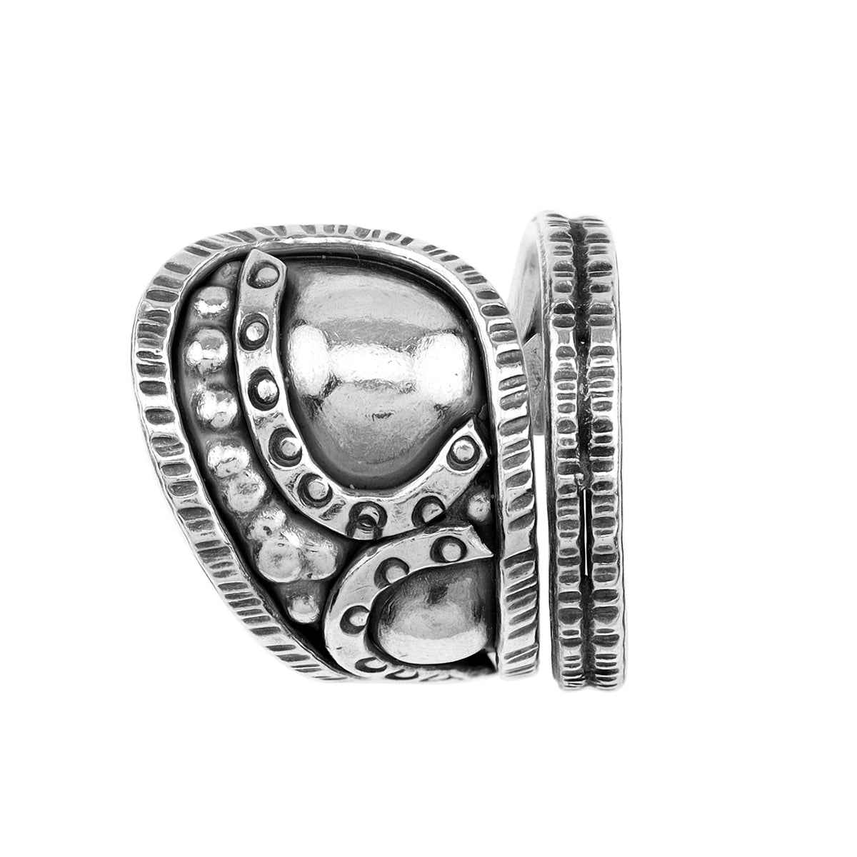 Handmade 925 Sterling Silver Bali / Balinese Vintage Inspired Tribal Ring