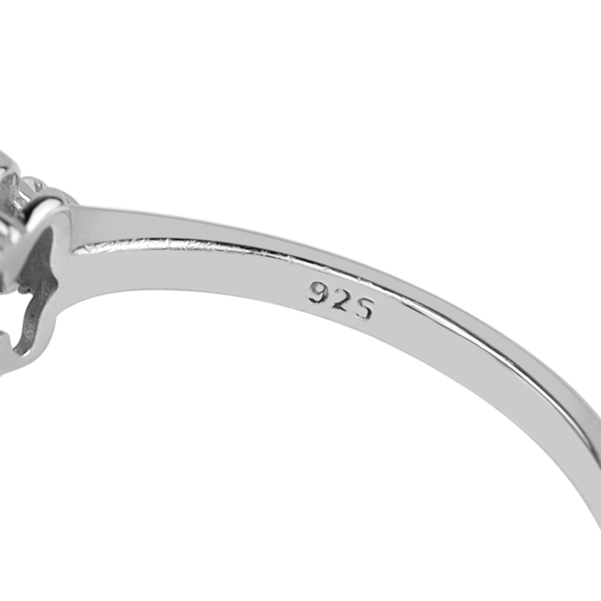 Created Round Shape Nano Green Emerald White Gold Plated 925 Sterling Silver Flower & Leaf Ring May Gemstone Birthstone Jewelry for Women - Silvershake-store